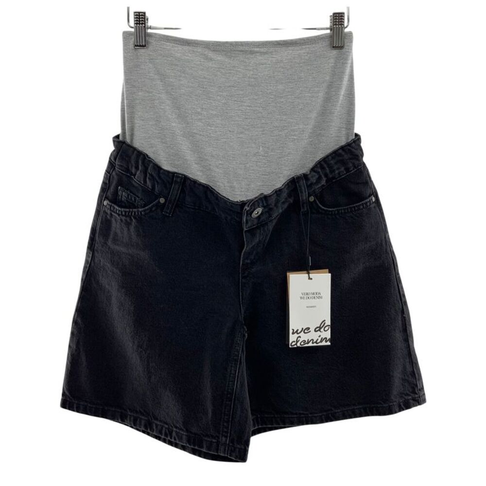 Vero Moda Women Maternity Kyoto Denim Shorts Black XS
